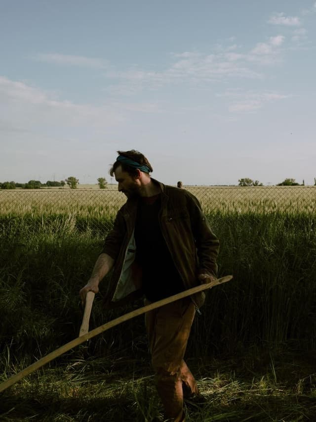 Mike scything